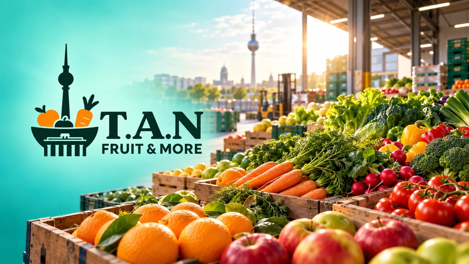 T.A.N. Fruit & More – Logo mit Berlin-Obst